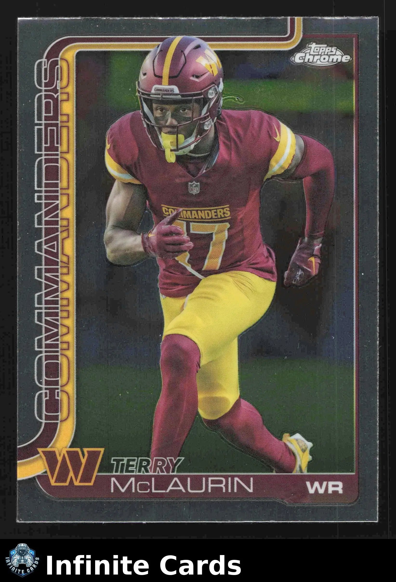 2025 Topps Chrome TERRY MCLAURIN #208 Washington Commanders - Football Card Single