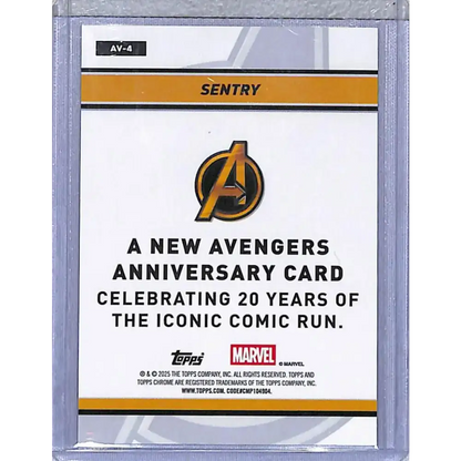 2025 Topps Chrome The New Avengers Anniversary #AV-4 Sentry NM-MT
