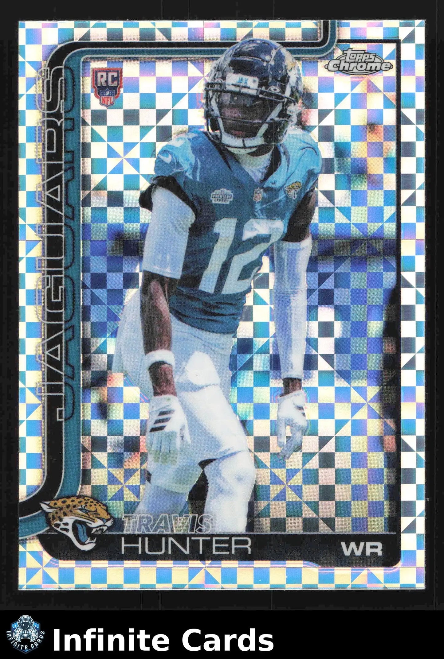 2025 Topps Chrome TRAVIS HUNTER #332 X-Fractor Jacksonville Jaguars RC - Football Card Single