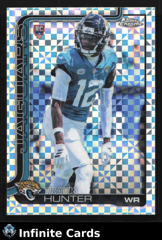2025 Topps Chrome TRAVIS HUNTER #332 X-Fractor Jacksonville Jaguars RC - Football Card Single