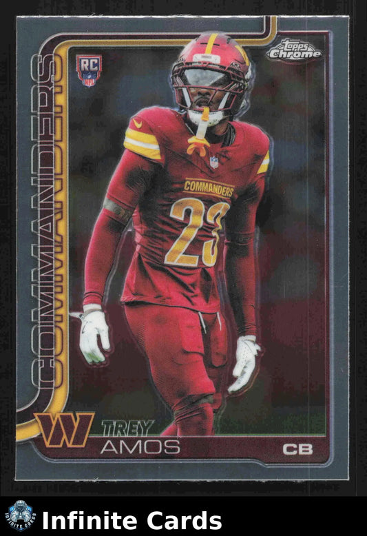 2025 Topps Chrome TREY AMOS #371 Washington Commanders RC