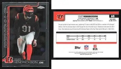 2025 Topps Chrome TREY HENDRICKSON #65 Chrome Cincinnati Bengals - Football Card Single