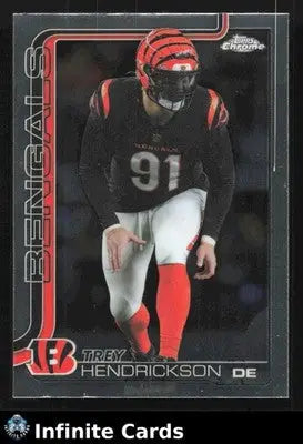 2025 Topps Chrome TREY HENDRICKSON #65 Chrome Cincinnati Bengals