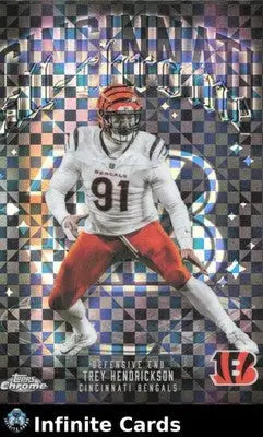 2025 Topps Chrome TREY HENDRICKSON #ACT-16 All-Chrome Cincinnati Bengals