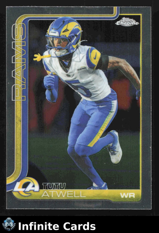 2025 Topps Chrome TUTU ATWELL #167 Los Angeles Rams - Football Card Single