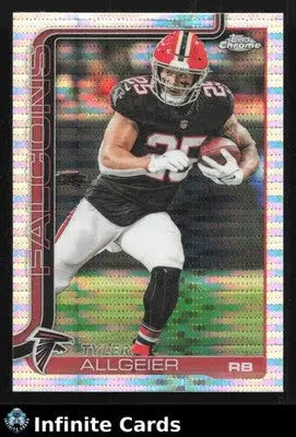 2025 Topps Chrome TYLER ALLGEIER #17 Refractor Atlanta Falcons - Football Card Single