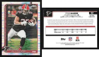 2025 Topps Chrome TYLER ALLGEIER #17 Refractor Atlanta Falcons - Football Card Single