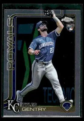 2025 Topps Chrome Tyler Gentry #218 RC Kansas City Royals