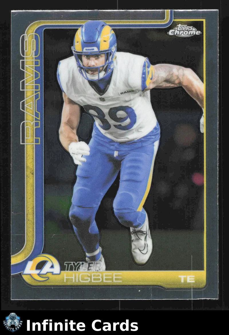 2025 Topps Chrome TYLER HIGBEE #172 Los Angeles Rams - Football Card Single