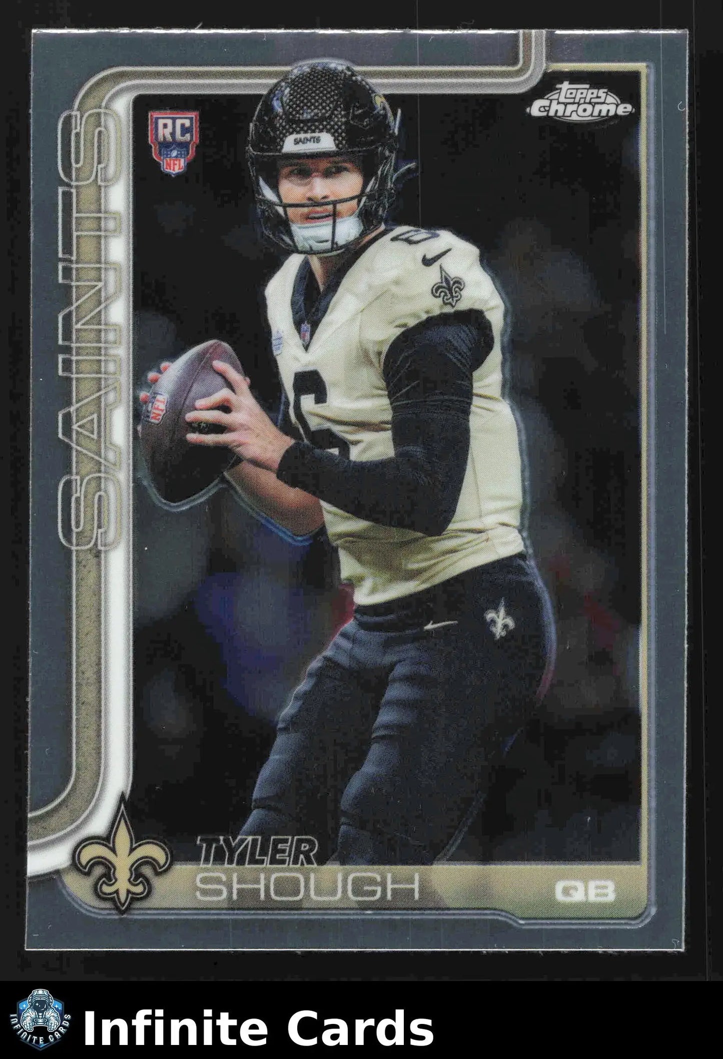 2025 Topps Chrome TYLER SHOUGH #398 New Orleans Saints RC - Football Card Single