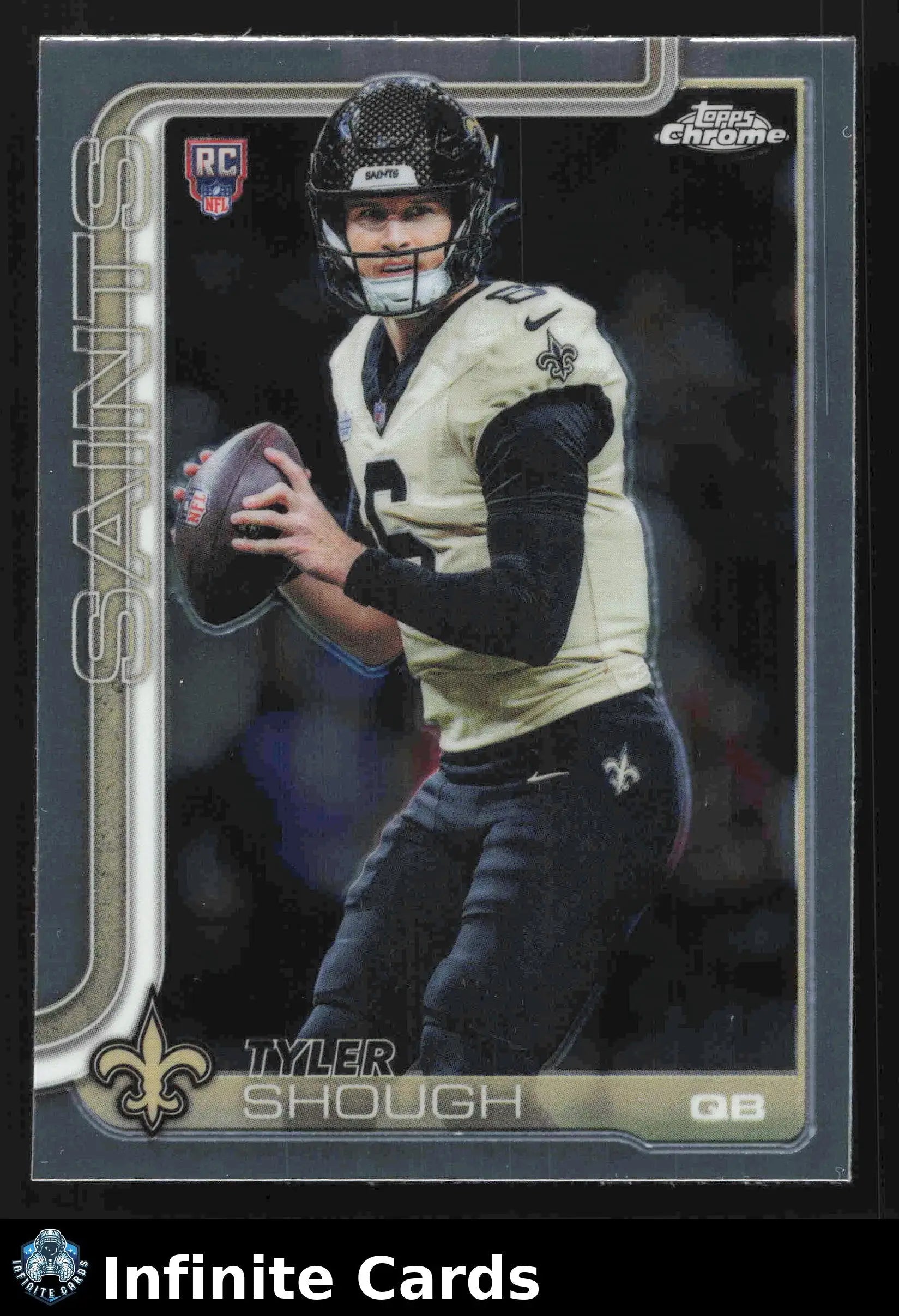 2025 Topps Chrome TYLER SHOUGH #398 New Orleans Saints RC - Football Card Single