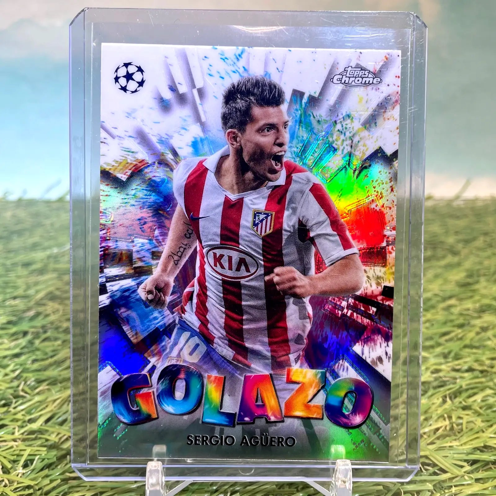 2025 Topps Chrome UEFA #GZ-30 Sergio Aguero Golazo - Soccer Card Single