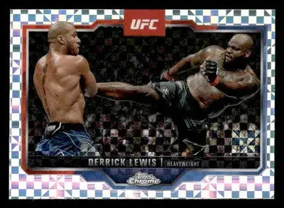 2025 Topps Chrome UFC #104 Derrick Lewis X-Fractor - UFC/MMA Card Single