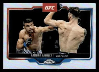 2025 Topps Chrome UFC #11 Andre Muniz Refractor - UFC/MMA Card Single