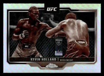 2025 Topps Chrome UFC #110 Kevin Holland Sepia Refractor - UFC/MMA Card Single
