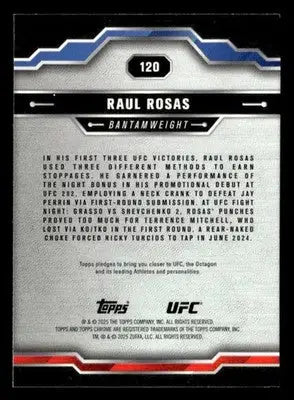 2025 Topps Chrome UFC #120 Raul Rosas - UFC/MMA Card Single