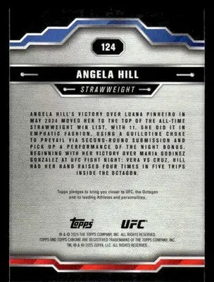 2025 Topps Chrome UFC #124 Angela Hill - UFC/MMA Card Single