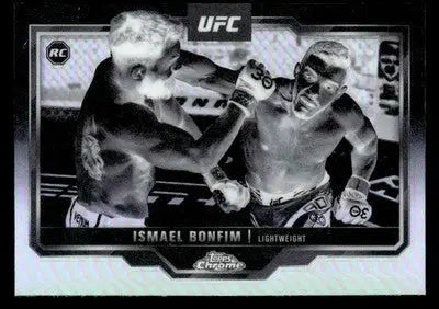 2025 Topps Chrome UFC #13 Ismael Bonfim Negative Refractor - UFC/MMA Card Single