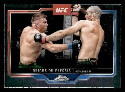 2025 Topps Chrome UFC #137 Dricus Du Plessis - UFC/MMA Card Single