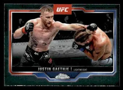 2025 Topps Chrome UFC #138 Justin Gaethje - UFC/MMA Card Single