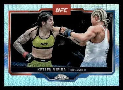 2025 Topps Chrome UFC #149 Ketlen Vieira Prism Refractor - UFC/MMA Card Single