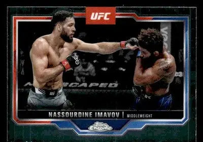 2025 Topps Chrome UFC #155 Nassourdine Imavov - UFC/MMA Card Single
