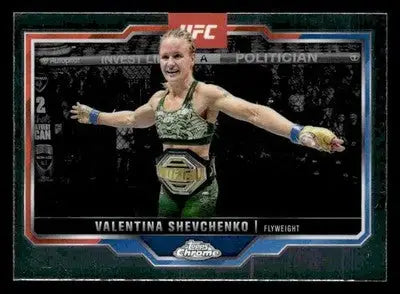 2025 Topps Chrome UFC #166 Valentina Shevchenko - UFC/MMA Card Single