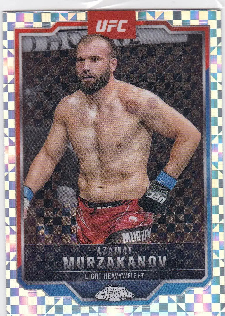 2025 Topps Chrome UFC # 168 Azamat Murzakanov X-Fractor - UFC/MMA Card Single