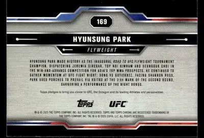 2025 Topps Chrome UFC #169 Hyunsung Park - UFC/MMA Card Single
