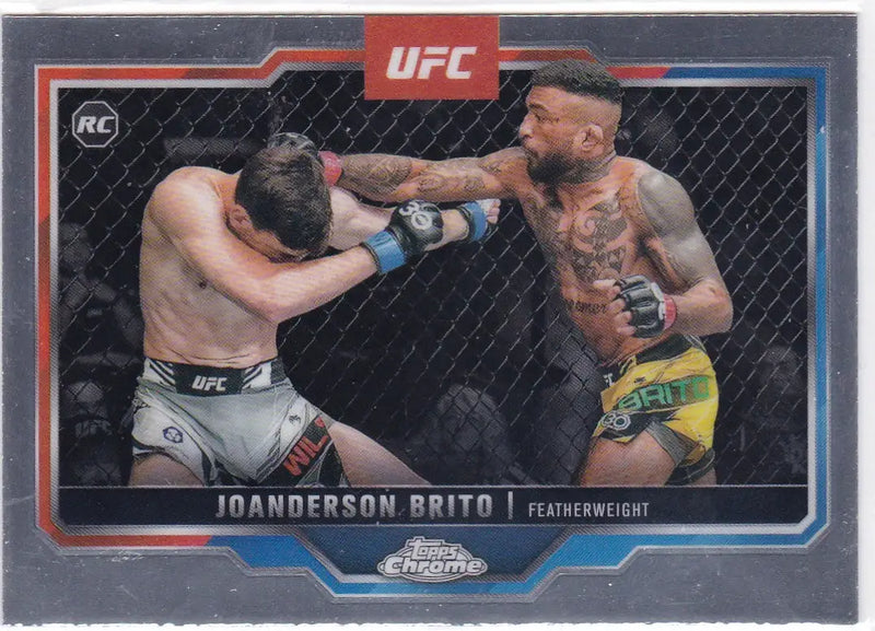2025 Topps Chrome UFC #176 Joanderson Brito RC - UFC/MMA Card Single