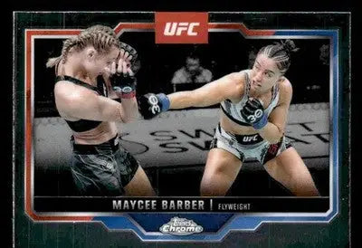 2025 Topps Chrome UFC #187 Maycee Barber - UFC/MMA Card Single