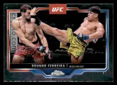 2025 Topps Chrome UFC #192 Brunno Ferreira - UFC/MMA Card Single