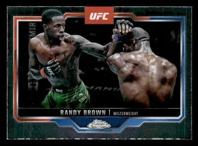 2025 Topps Chrome UFC #23 Randy Brown - UFC/MMA Card Single