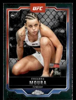 2025 Topps Chrome UFC #24 Eduarda Moura - UFC/MMA Card Single
