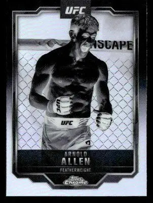 2025 Topps Chrome UFC #25 Arnold Allen Negative Refractor - UFC/MMA Card Single