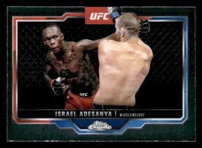 2025 Topps Chrome UFC #3 Israel Adesanya - UFC/MMA Card Single