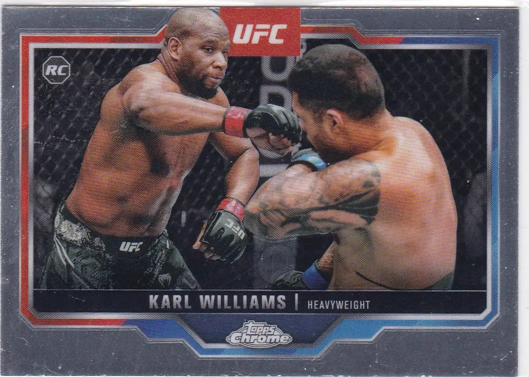 2025 Topps Chrome UFC #30 Karl Williams RC - UFC/MMA Card Single