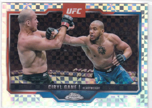 2025 Topps Chrome UFC # 33 Ciryl Gane X-Fractor - UFC/MMA Card Single