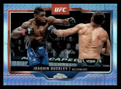 2025 Topps Chrome UFC #39 Joaquin Buckley Prism Refractor - UFC/MMA Card Single