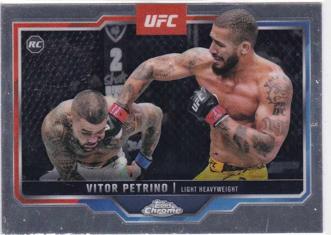 2025 Topps Chrome UFC #41 Vitor Petrino RC - UFC/MMA Card Single