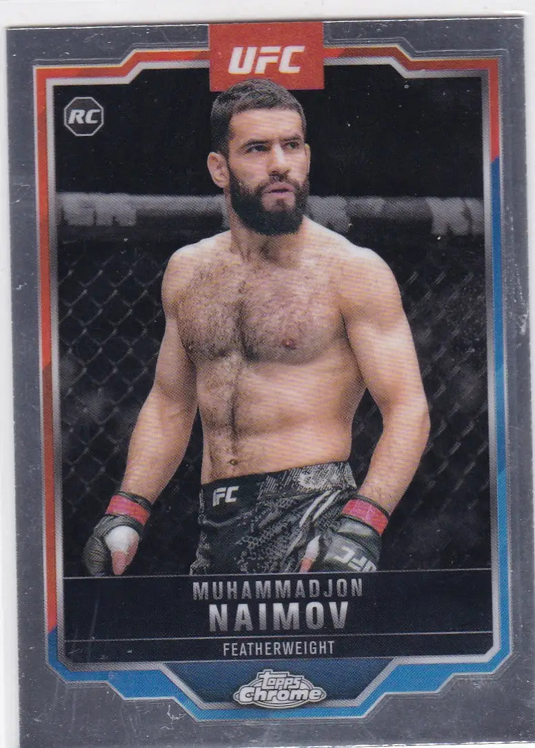 2025 Topps Chrome UFC #45 Muhammadion Naimov RC - UFC/MMA Card Single