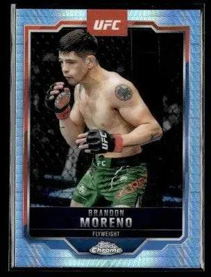 2025 Topps Chrome UFC #46 Brandon Moreno Prism Refractor - UFC/MMA Card Single