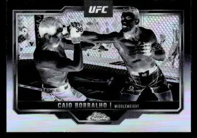 2025 Topps Chrome UFC #49 Caio Borralho Negative Refractor - UFC/MMA Card Single