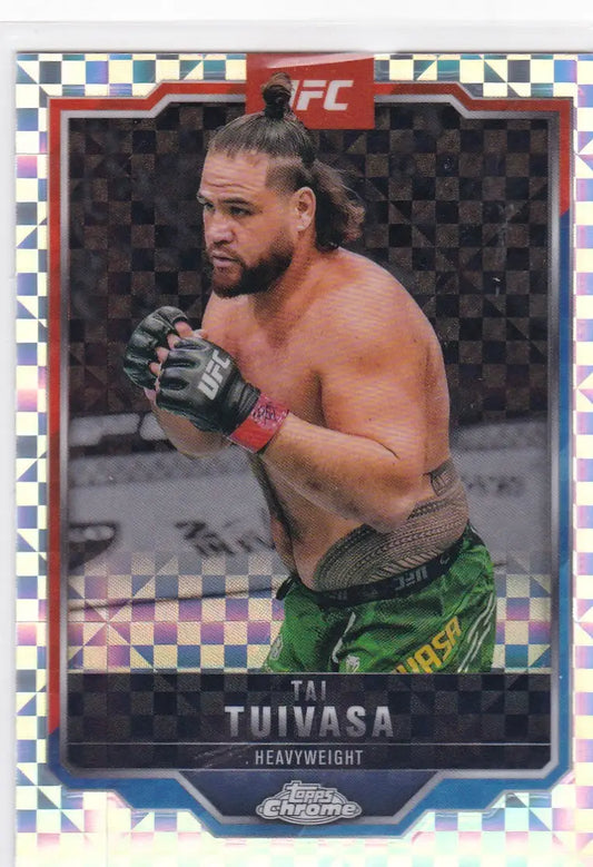 2025 Topps Chrome UFC # 53 Tai Tuivasa X-Fractor - UFC/MMA Card Single