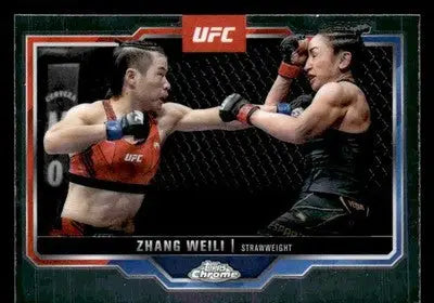 2025 Topps Chrome UFC #55 Zhang Weili - UFC/MMA Card Single