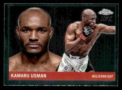 2025 Topps Chrome UFC #55T-1 Kamaru Usman - UFC/MMA Card Single