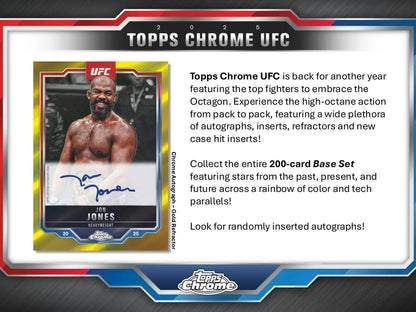2025 Topps Chrome UFC 6-Pack Blaster Box - Sports Card Hobby Boxes