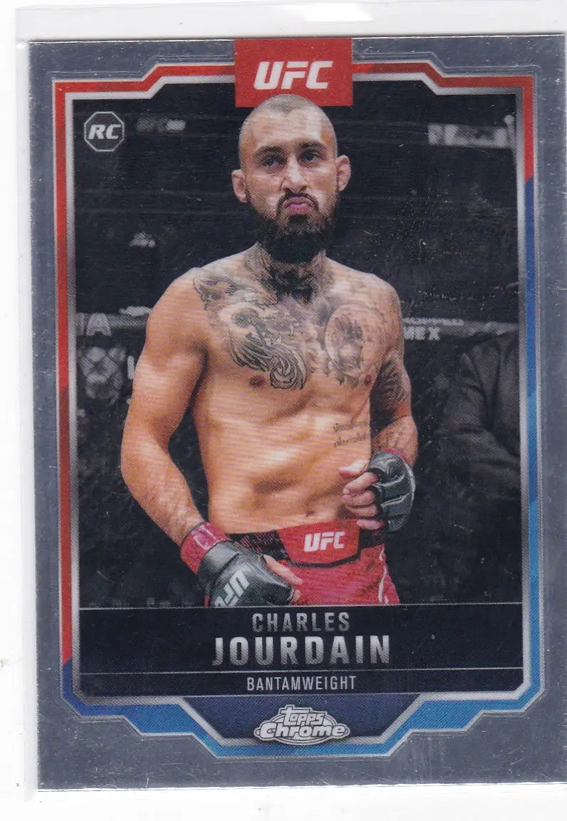 2025 Topps Chrome UFC #67 Charles Jourdain RC - UFC/MMA Card Single