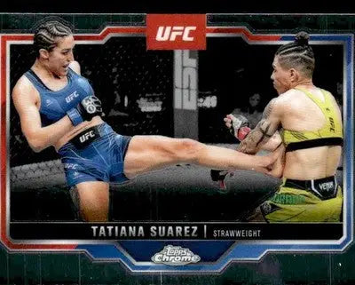 2025 Topps Chrome UFC #72 Tatiana Suarez - UFC/MMA Card Single