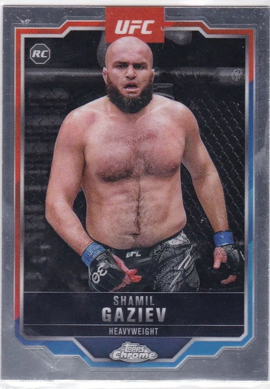 2025 Topps Chrome UFC #91 Shamil Gaziev RC - UFC/MMA Card Single